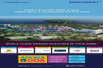 Your Beach Home at Adora De Goa comes with a Panoramic Water View